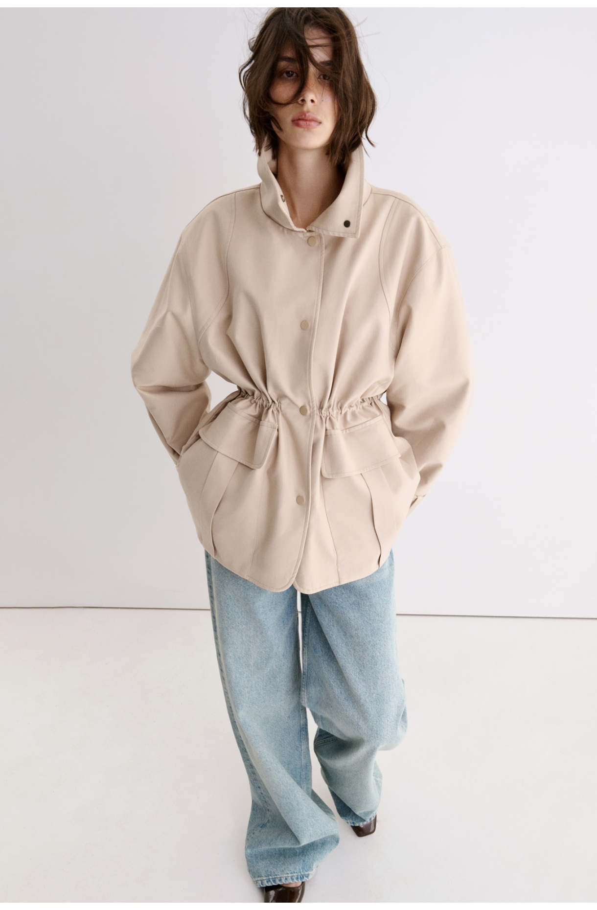 КОТОНОВА УТЕПЛЕНА КУРТКА З РЕГУЛЬОВАНОЮ ТАЛІЄЮ 1226\12-4 зображення