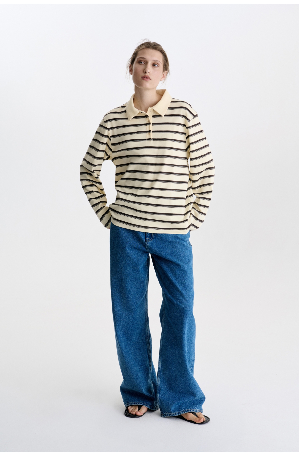 ЛОНГСЛІВ-ПОЛО У СМУЖКУ ВІЛЬНОГО КРОЮ 1157-2.1.9V\11-1 зображення 17