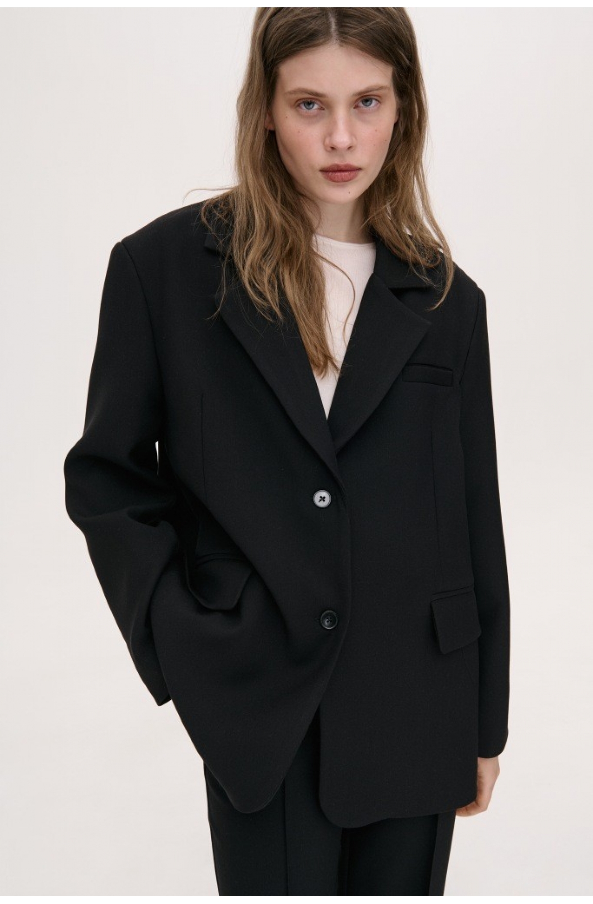 ОБʼЄМНИЙ ПОДОВЖЕНИЙ ЖАКЕТ ПРЯМОГО СИЛУЕТУ 1169 зображення 1