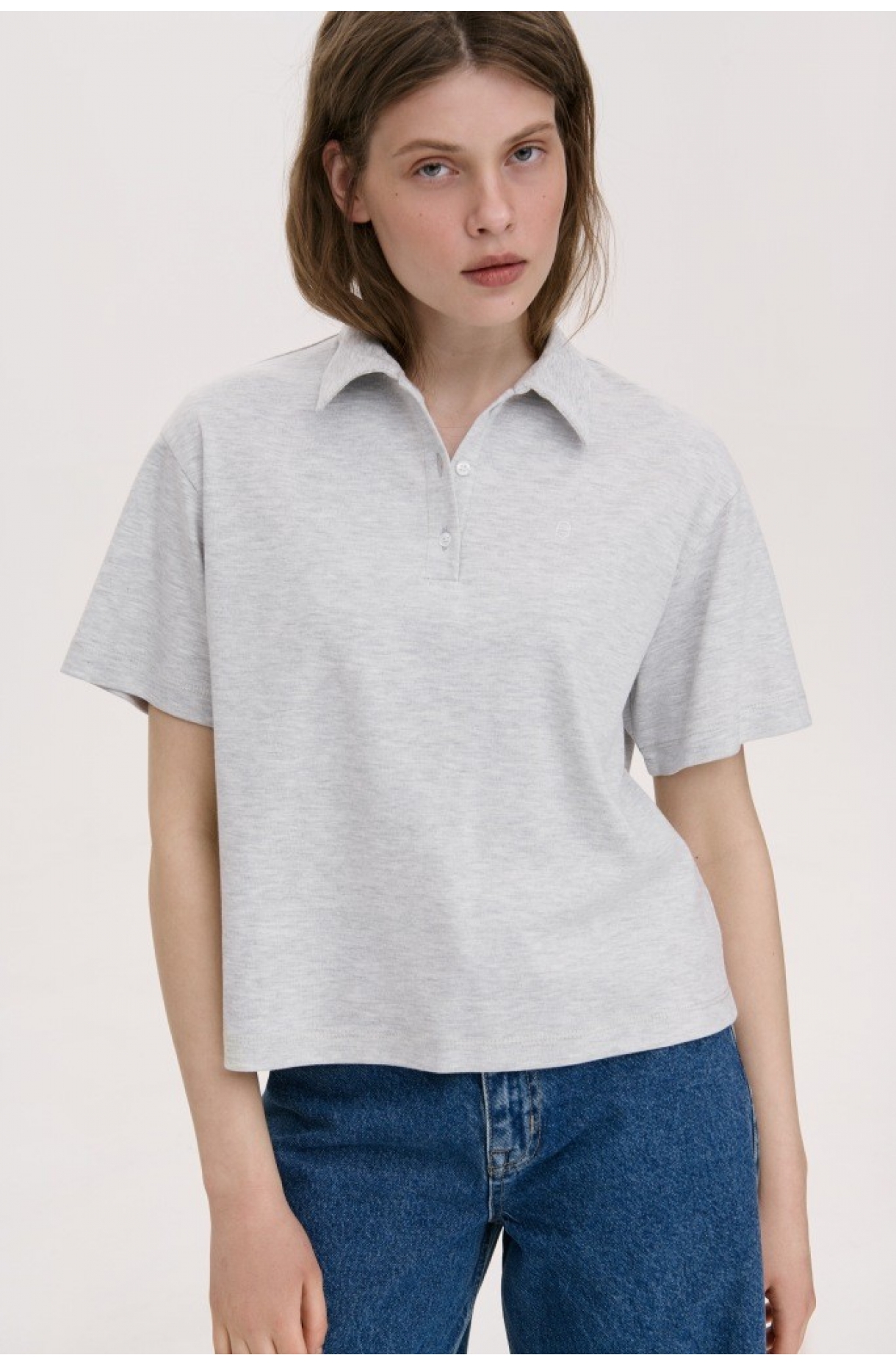 ФУТБОЛКА-ПОЛО ОБʼЄМНОГО СИЛУЕТУ 1172-2 зображення 2