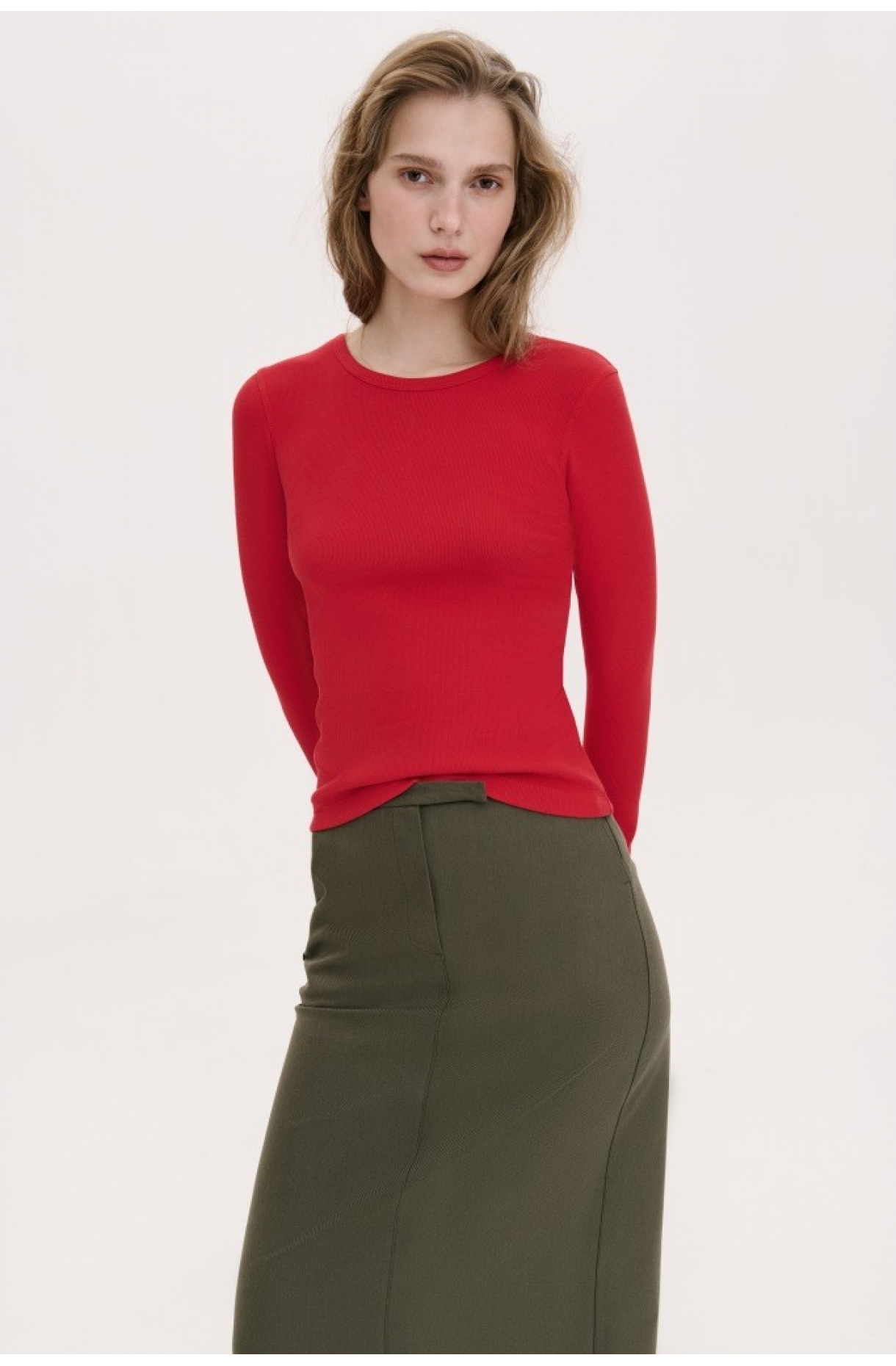 БАЗОВИЙ ЛОНГСЛІВ ОБТИСЛОГО КРОЮ 1258 зображення 20