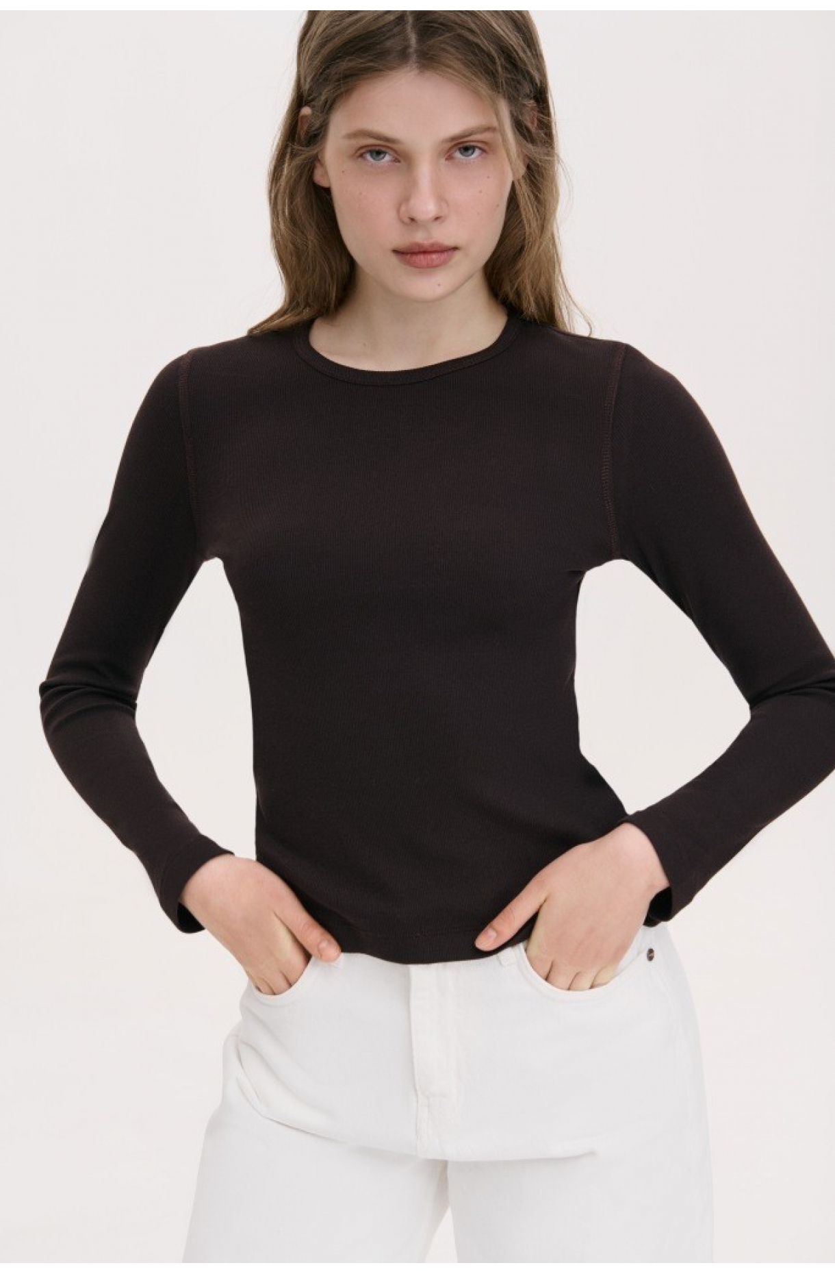 БАЗОВИЙ ЛОНГСЛІВ ОБТИСЛОГО КРОЮ 1258 зображення 19