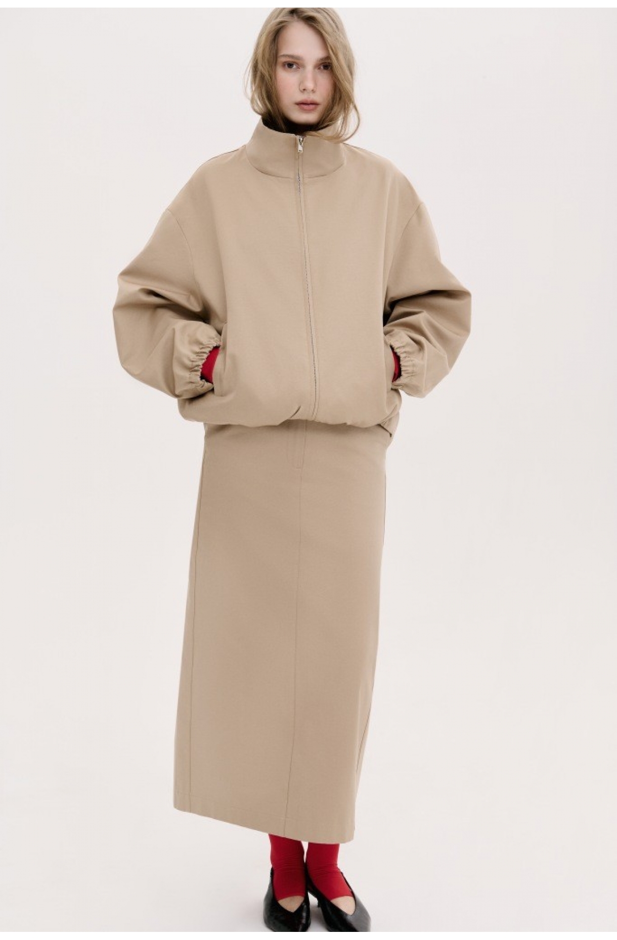 СПІДНИЦЯ ПРЯМОГО СИЛУЕТУ ДОВЖИНИ МІДІ З СЕРЕДНЬОЮ ПОСАДКОЮ 1261 зображення 22