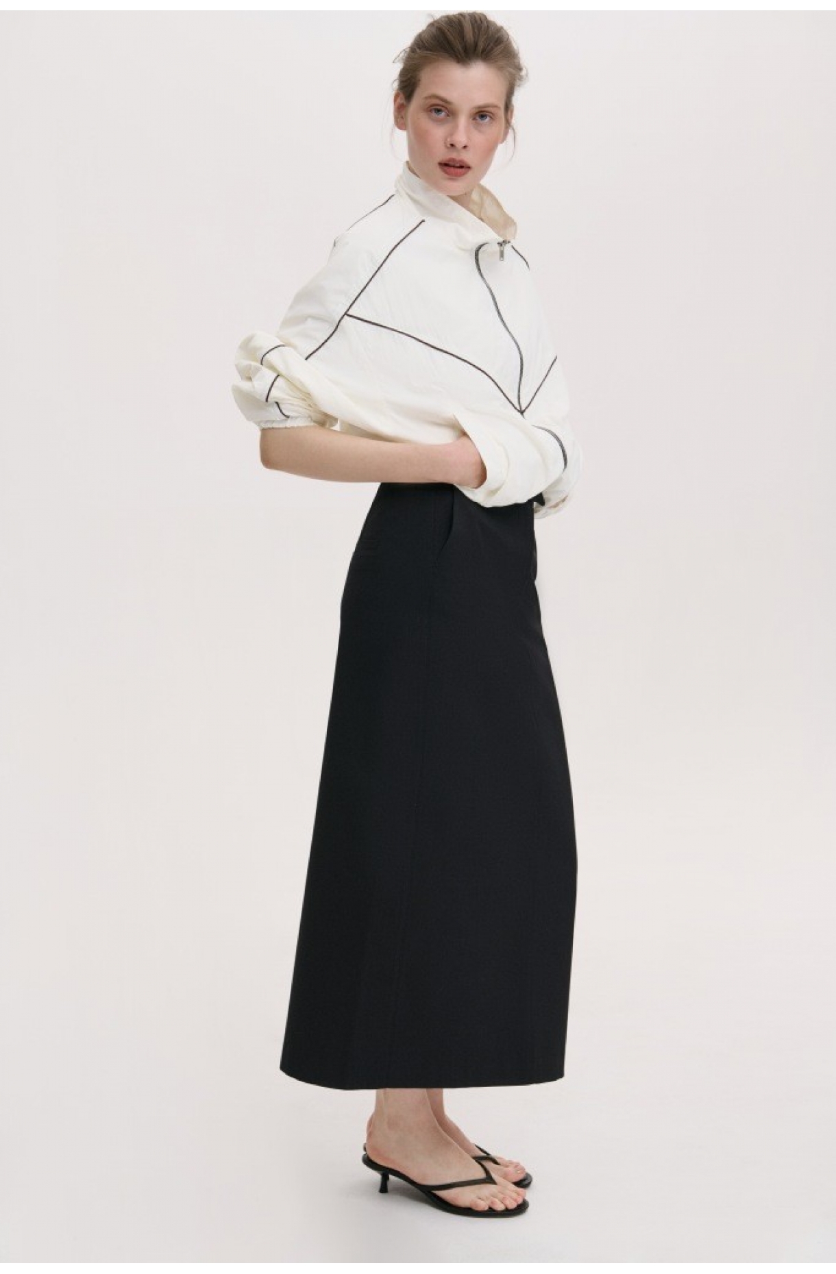 СПІДНИЦЯ ДОВЖИНИ МІДІ ПРЯМОГО СИЛУЕТУ 1261 зображення