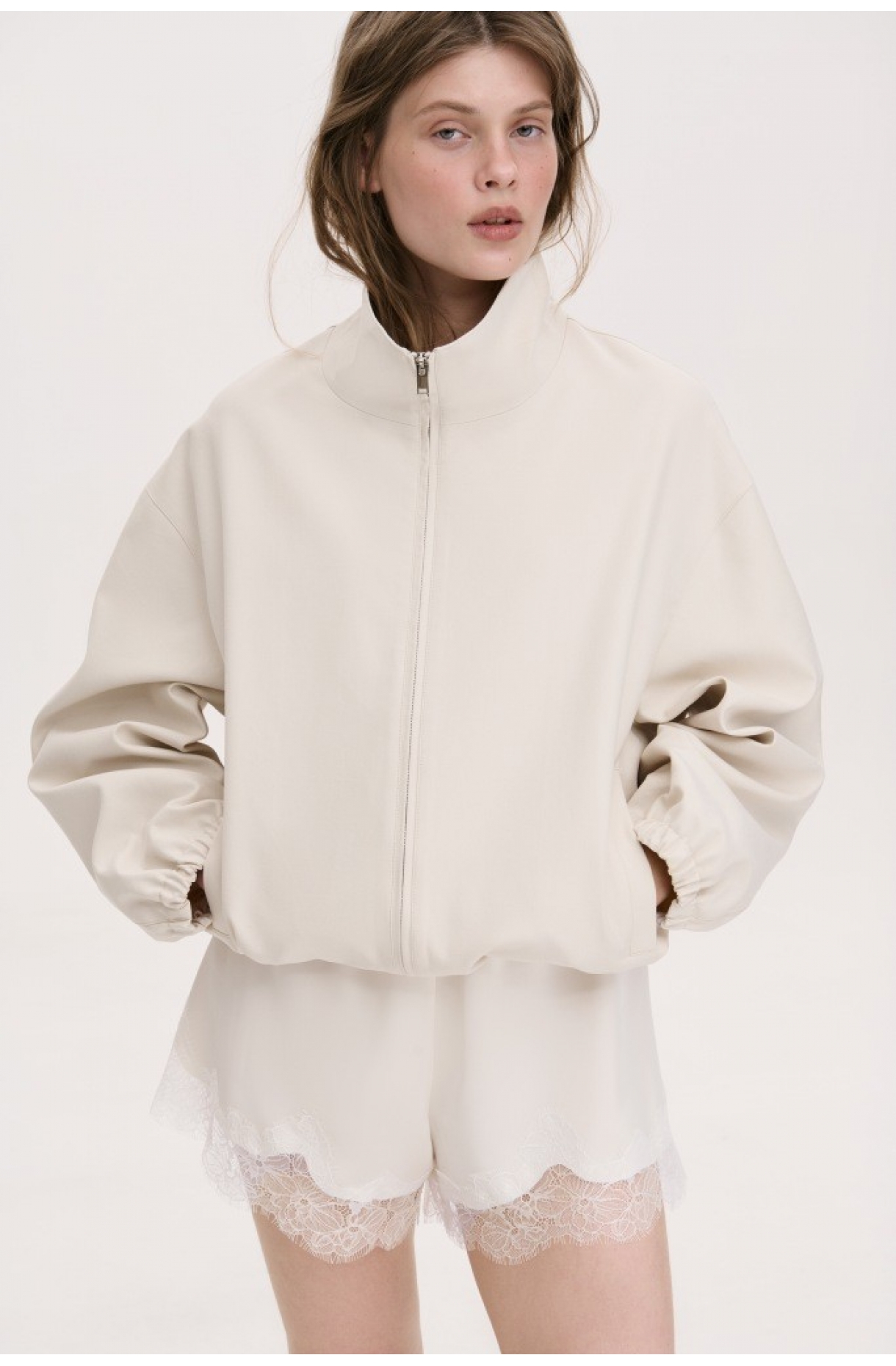 ШОВКОВІ МІНІ ШОРТИ З МЕРЕЖИВОМ 1275 зображення 1