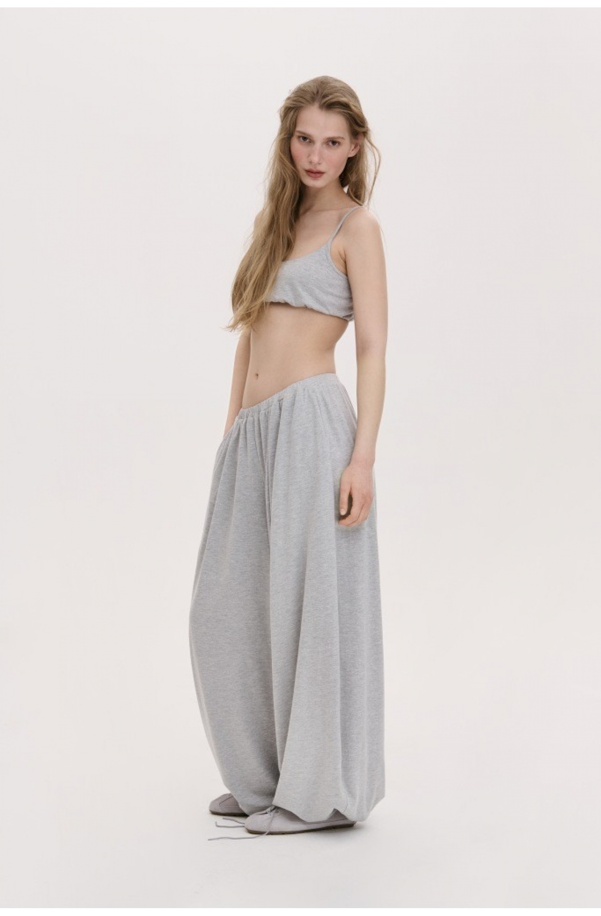 ШТАНИ OVERSIZE З БАВОВНЯНОГО ТРИКОТАЖУ 1285 зображення 18