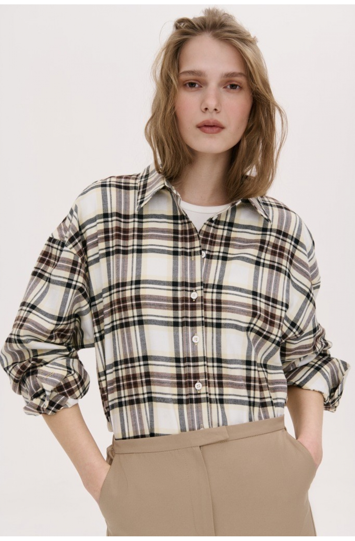 СОРОЧКА ВІЛЬНОГО РОЗСЛАБЛЕНОГО СИЛУЕТУ 18-3B зображення 50