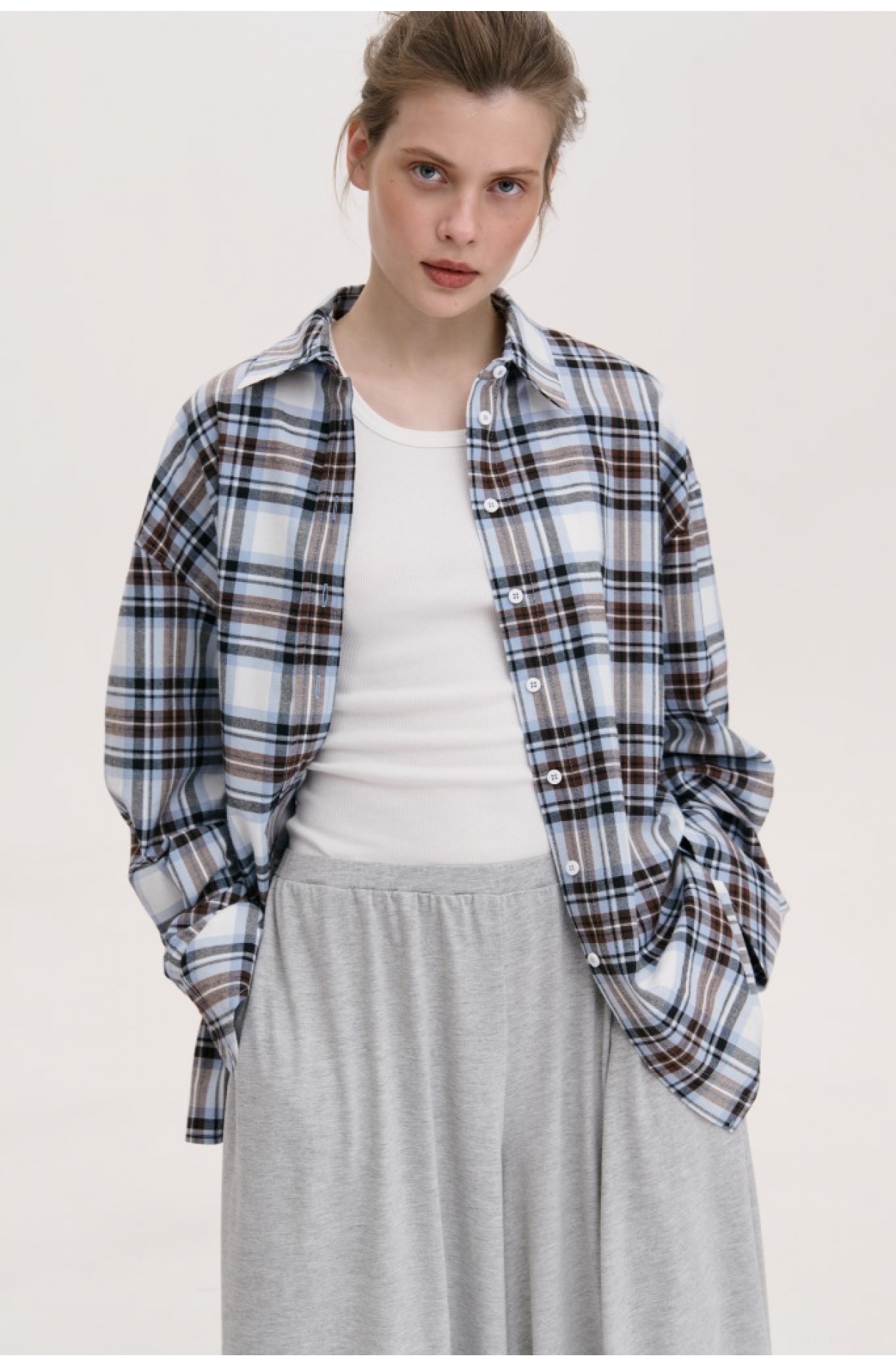 КАРТАТА СОРОЧКА ВІЛЬНОГО СИЛУЕТУ 18-3B зображення 2