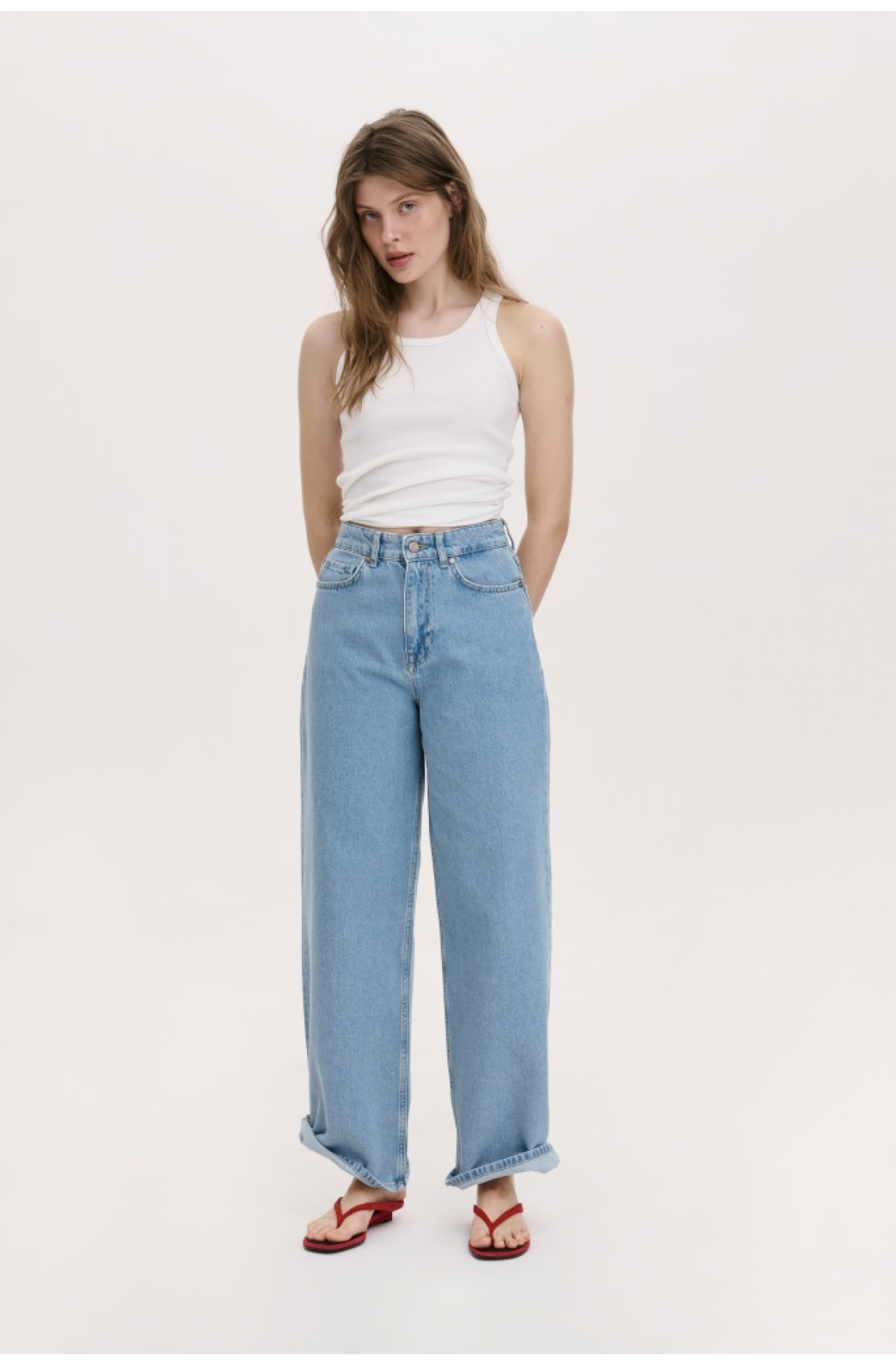 ДЖИНСИ РОЗСЛАБЛЕНОГО КРОЮ ПАЛАЦЦО 25 зображення 2