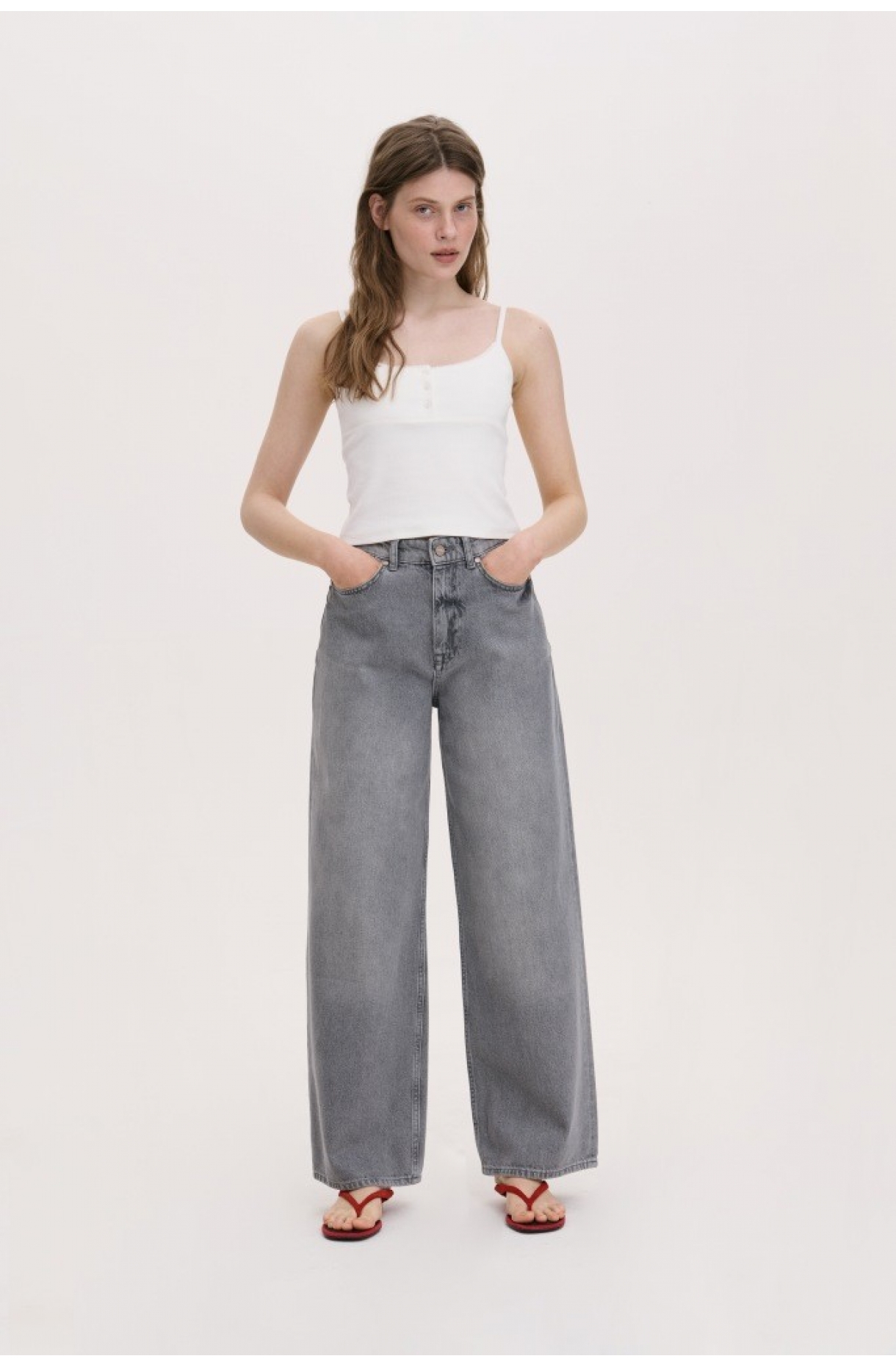 ДЖИНСИ РОЗСЛАБЛЕНОГО КРОЮ ПАЛАЦЦО 25 зображення 4