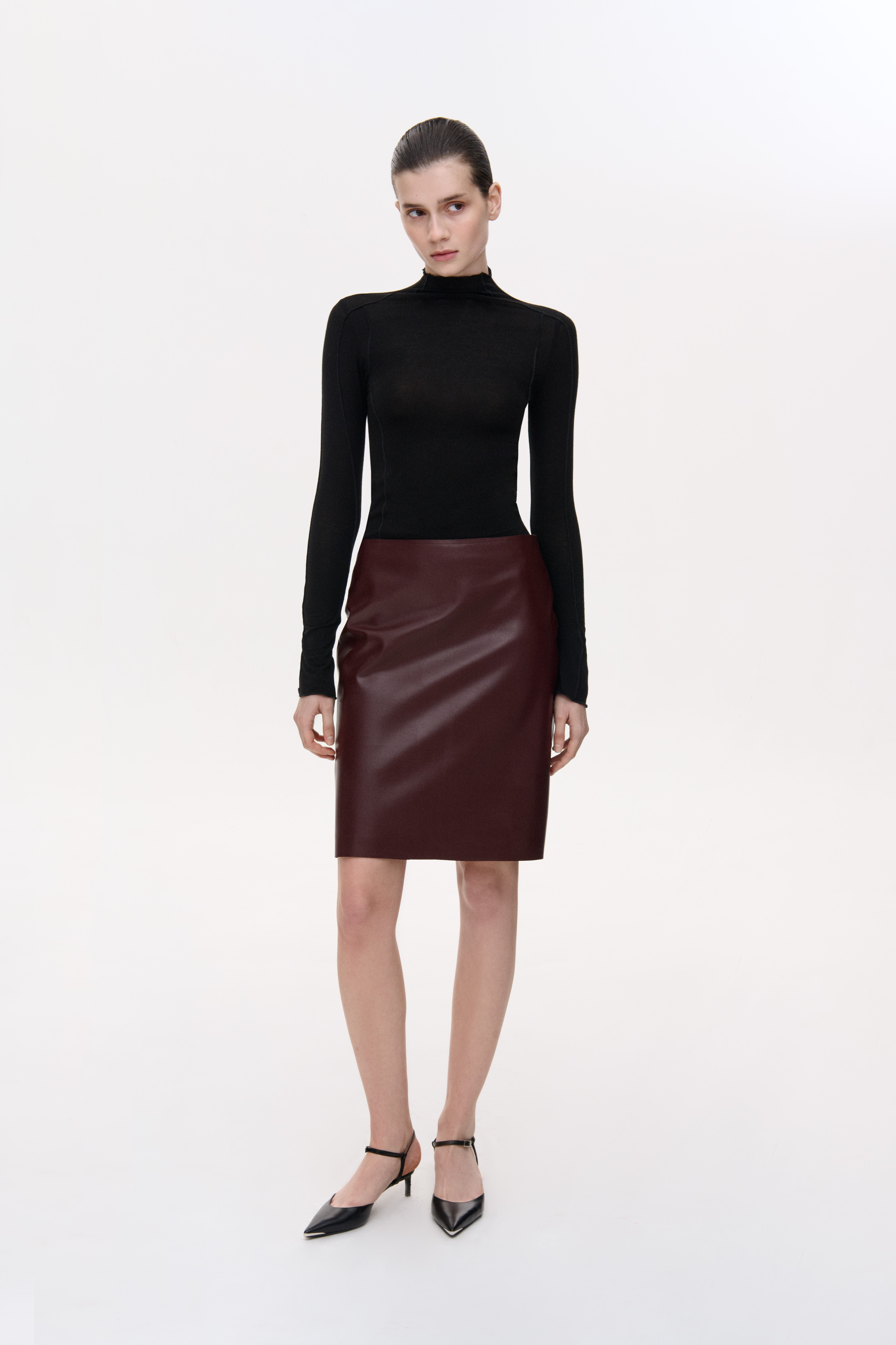 СПІДНИЦЯ З ЕКО ШКІРИ 1241 зображення