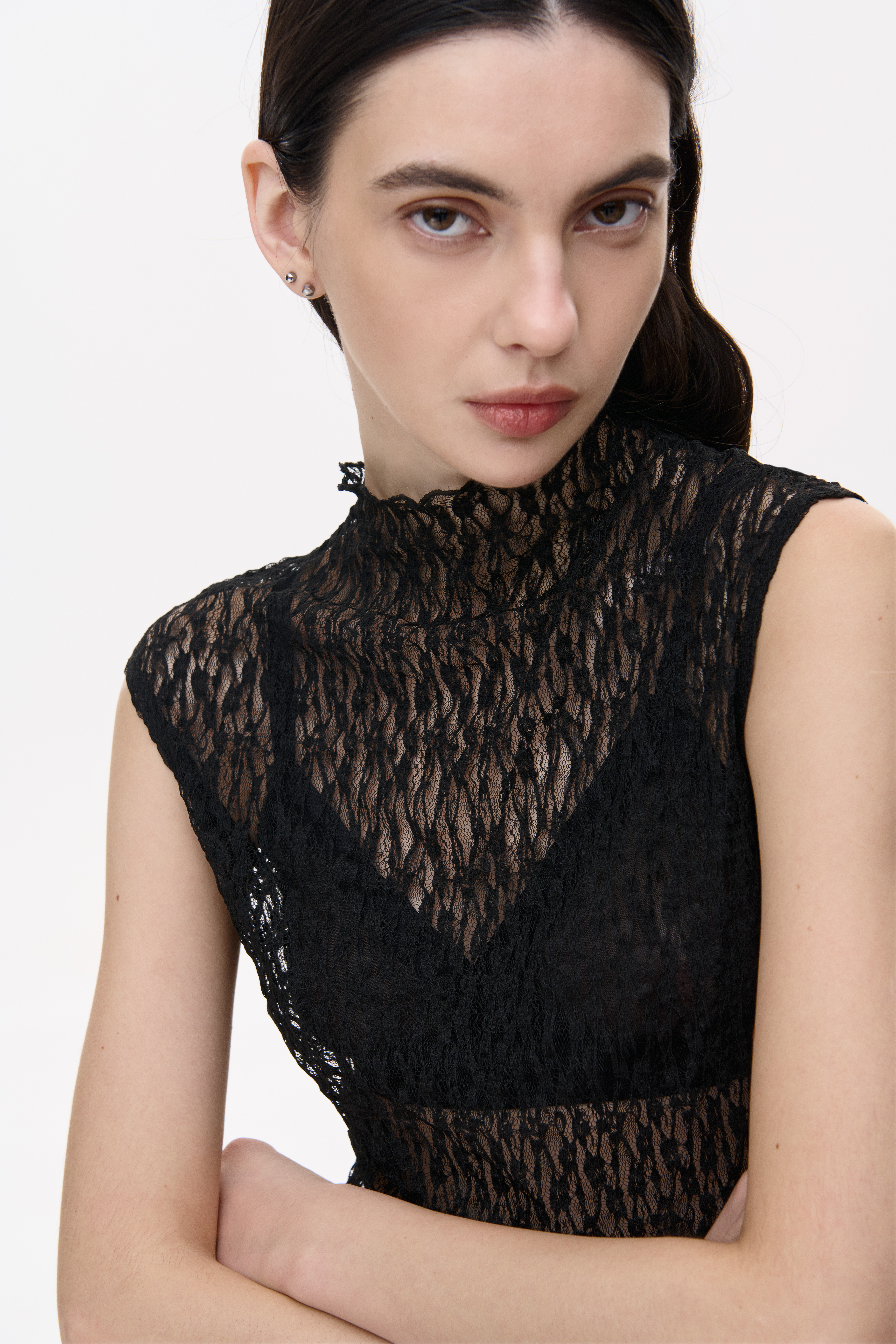 МЕРЕЖИВНИЙ ТОП З ВИСОКИМ КОМІРОМ 1248 зображення 1