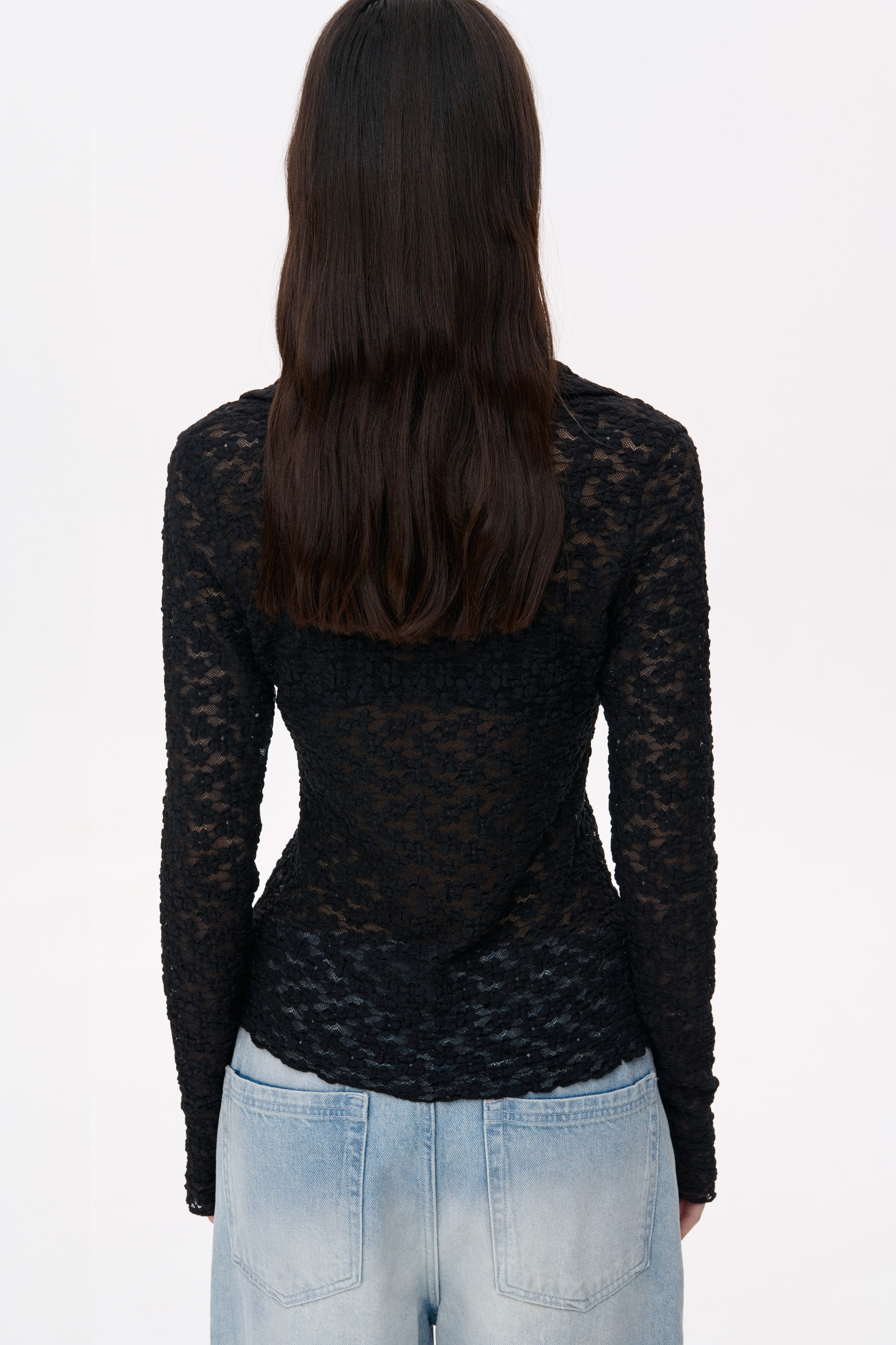 СОРОЧКА З МЕРЕЖИВНОГО ТРИКОТАЖУ 1235 зображення 1