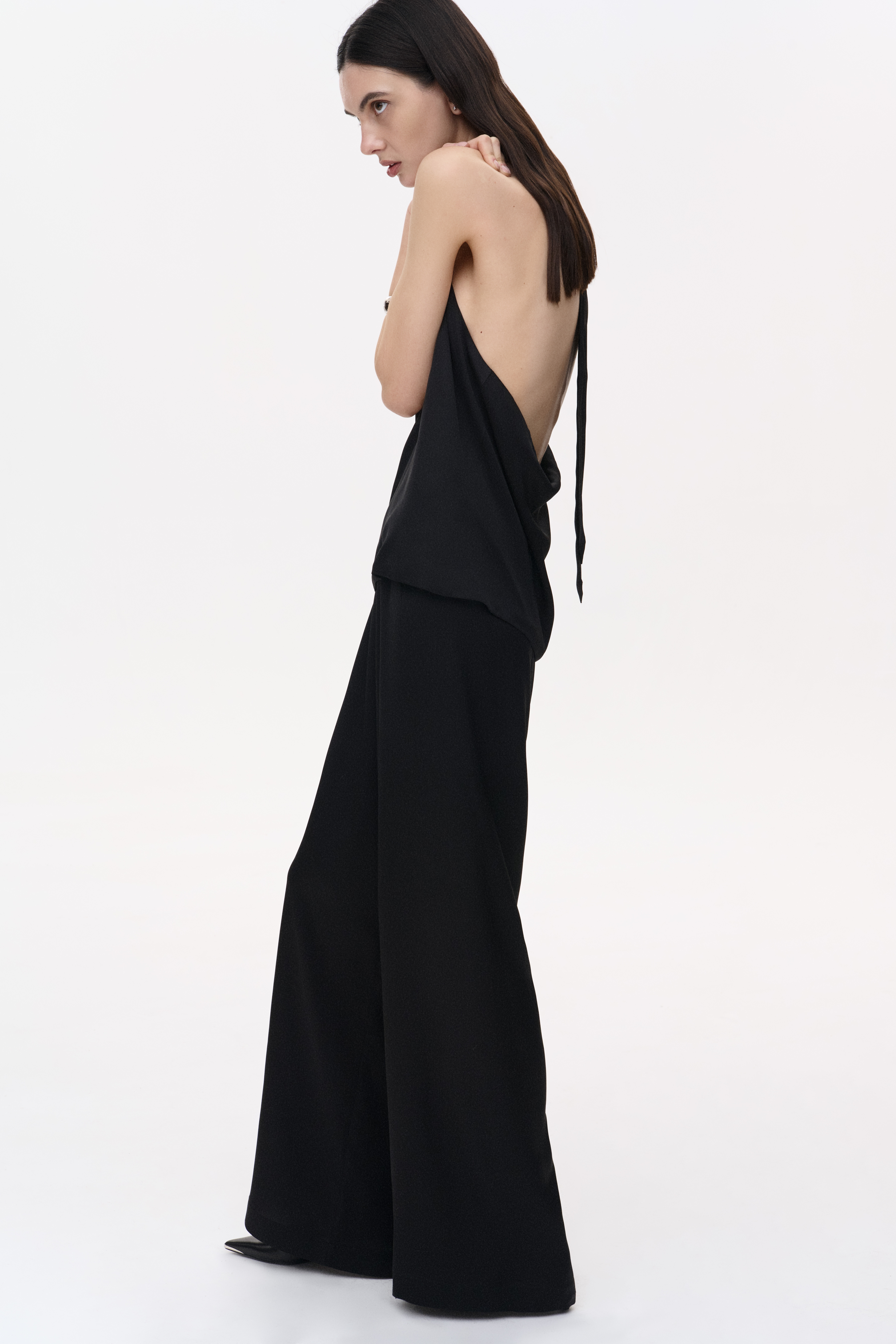 ШИРОКІ ШОВКОВІ ШТАНИ 1236 зображення 3