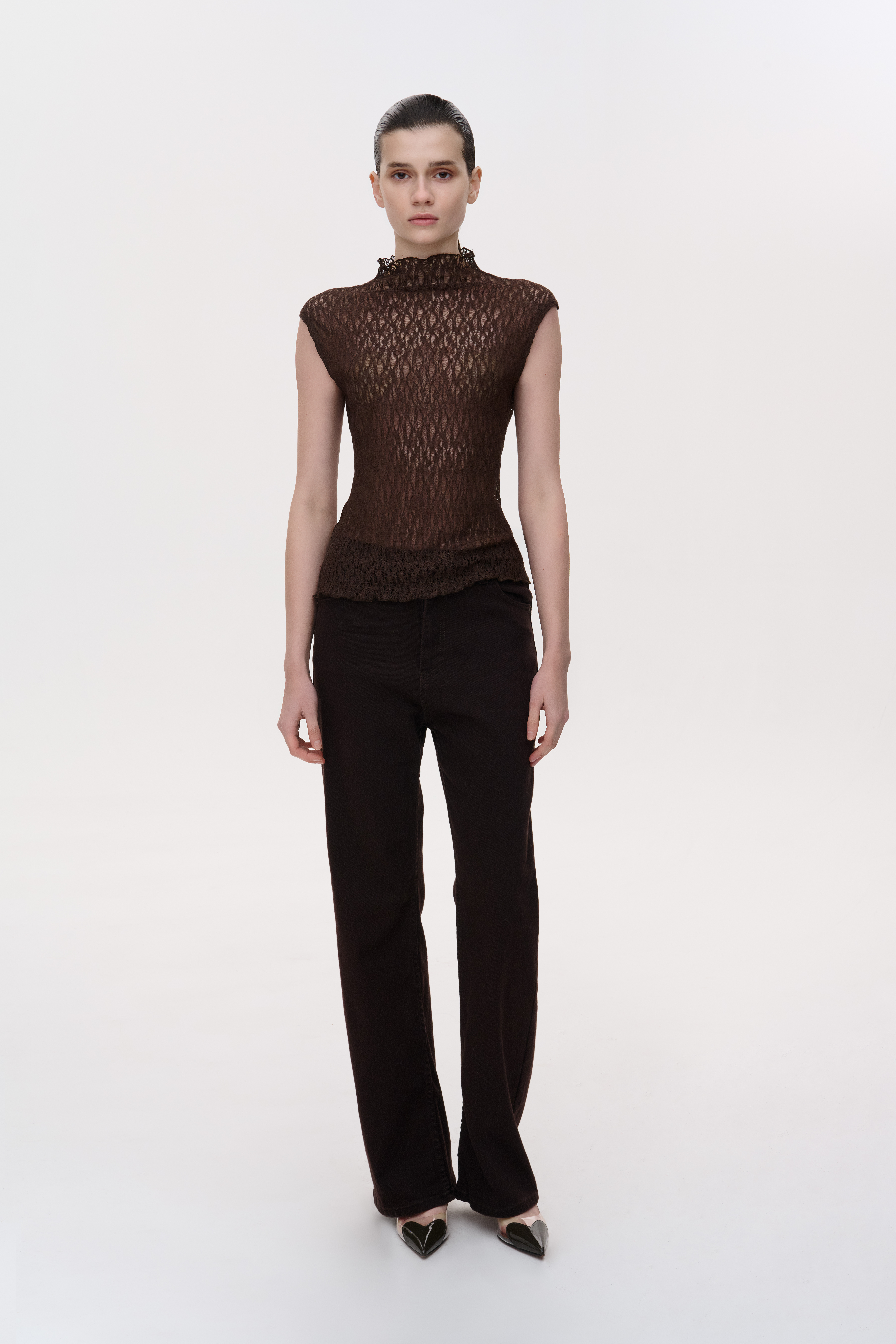 МЕРЕЖИВНИЙ ТОП З ВИСОКИМ КОМІРОМ 1248 зображення 2