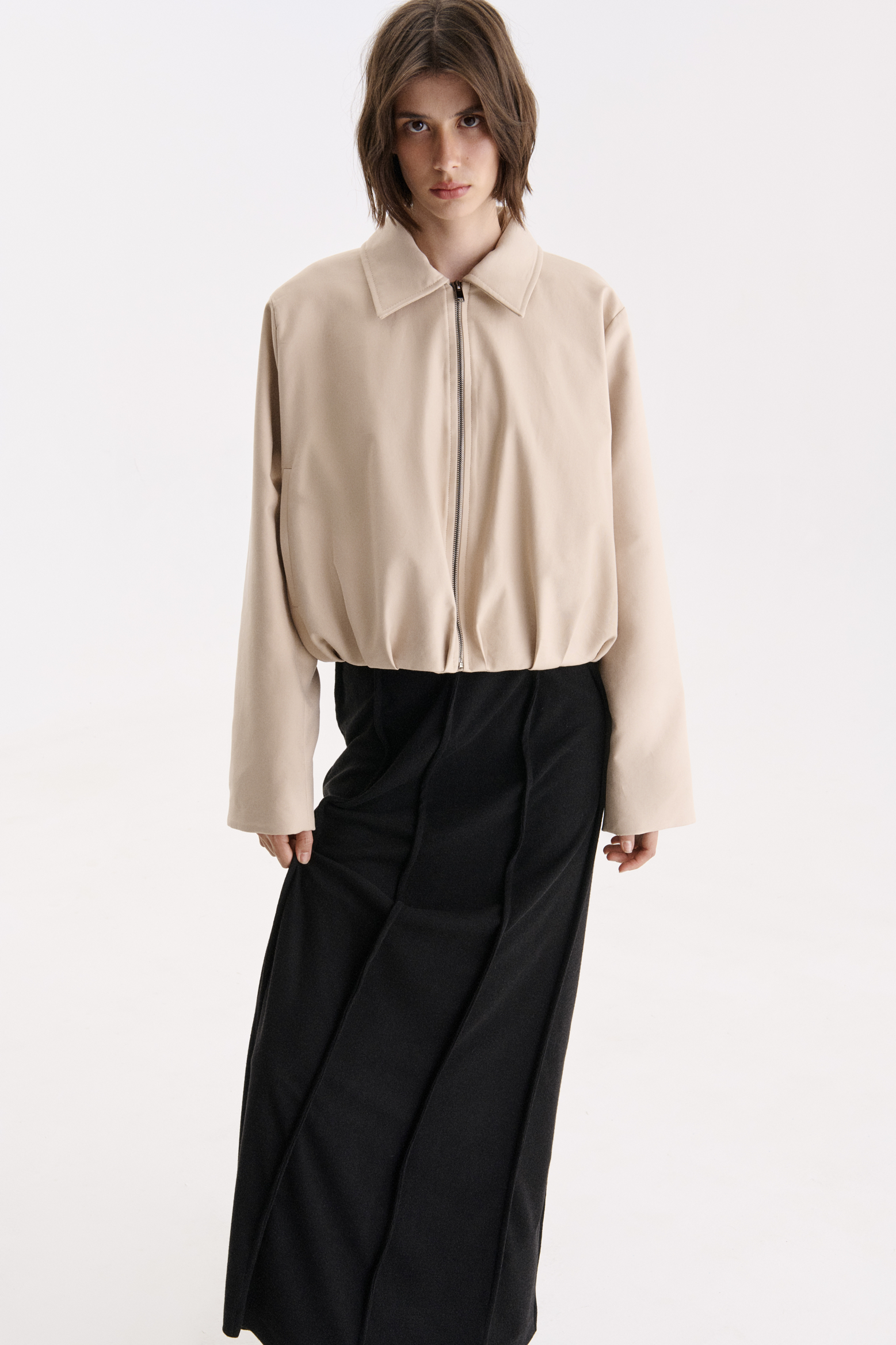 МАКСІ СПІДНИЦЯ З АКЦЕНТНИМИ ВЕРТИКАЛЬНИМИ ШВАМИ 1229\4264 зображення 2