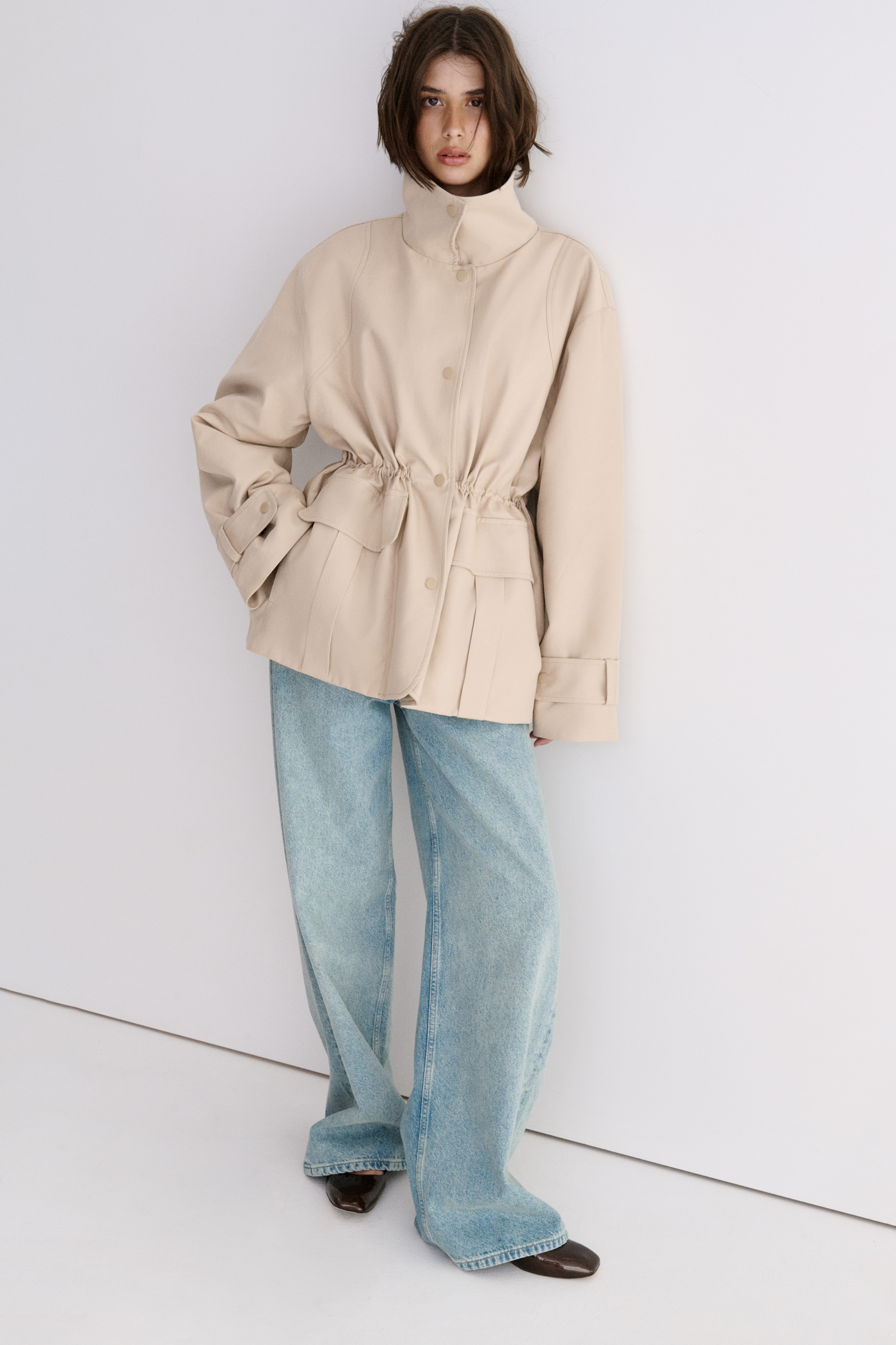 КОТОНОВА УТЕПЛЕНА КУРТКА З РЕГУЛЬОВАНОЮ ТАЛІЄЮ 1226\12-4 зображення 2