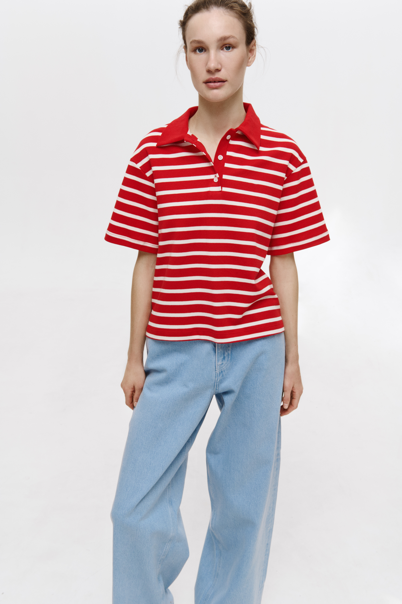 ФУТБОЛКА-ПОЛО У СМУЖКУ 1172-9.09\11-1 зображення 1