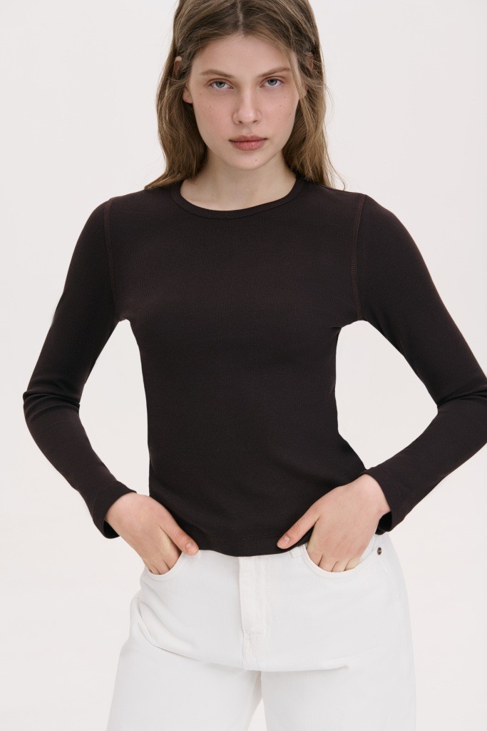 БАЗОВИЙ ЛОНГСЛІВ ОБТИСЛОГО КРОЮ 1258 зображення